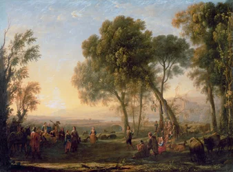 Paisaje con una danza campestre